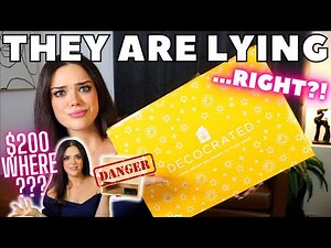 They HAVE TO BE LYING!? $200 Home Decor Box Unboxing | Decocrated Summer 2022