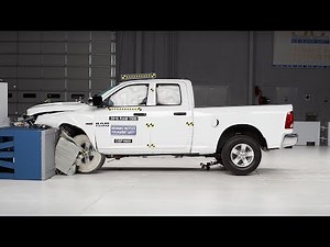 2016 Ram 1500 extended cab moderate overlap IIHS crash test