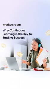 Continuous learning keeps you ahead in the ever-changing markets. By refining strategies and staying adaptable, you can minimise risks and make informed decisions. Trading is a journey, not a destination—commit to improving every step of the way with continuous learning. 📊 #TradingTips #ContinuousLearning #Forex #StockTrading | Markets.com