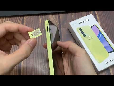 Samsung Galaxy A15: How to insert the SIM card? Tutorial for the SIM cards