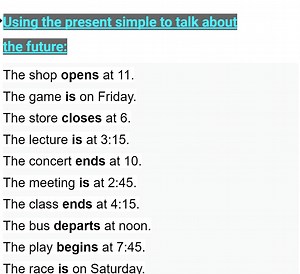 20K views · 1.7K reactions | Using the present simple to talk about the future: | Empowering English Learning | Facebook