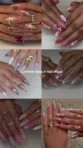 Summer Beach Nail Inspiration for Your Vacation