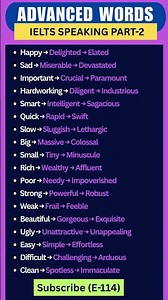 ⭐ 50 Basic → Advanced Vocabulary Upgrades | Sound Like a C1–C2 English Speaker! #ieltspreparation