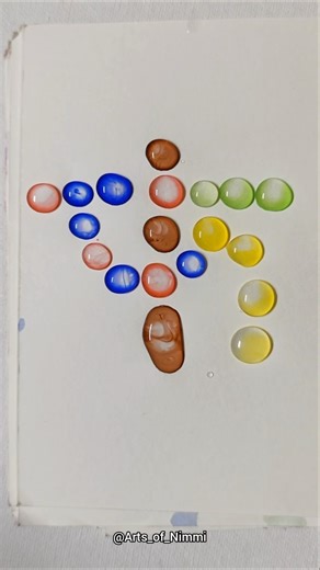 Simple mixing water drops #waterdrops #colormixingmagic #drops #shorts