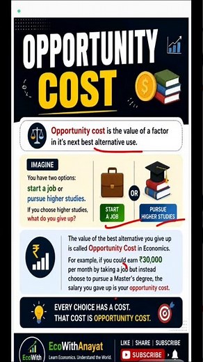 📚 Opportunity Cost Explained in 30 Seconds | Economics Made Easy