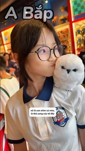 The girl with an adorable owl that makes everyone melt because it's just too cute!