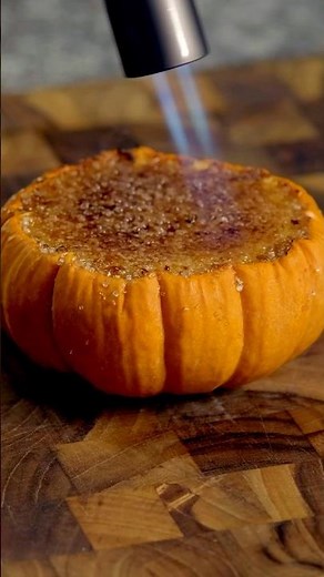 Crème Brûlée INSIDE Mini Pumpkins