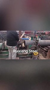 Seamless pipe beveling, testing and shipping. Client satisfaction is our goal☺ | Shandong Ruixiang Steel Group Co., Ltd.