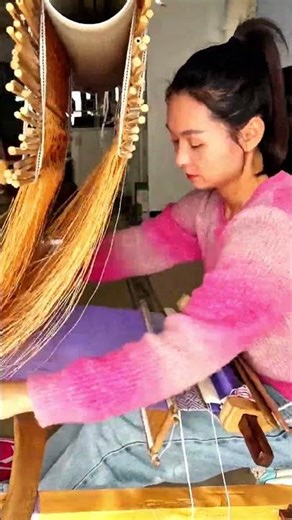 Traditional Handloom Weaving in Action #shorts