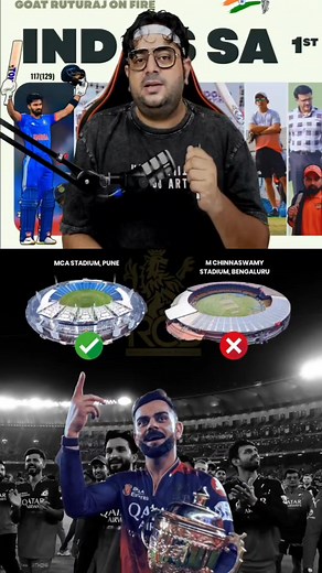 1.3M views · 34K reactions | New home ground for RCB ☠️ #rcb #viratkohli #ipl #tranding | Ab Cricinfo Fans | Facebook