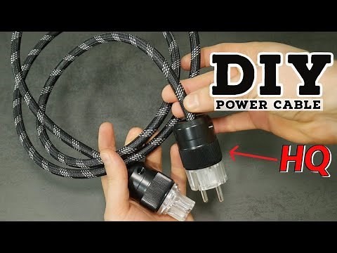 How To EASY Make Hi-Fi Power Cable DIY