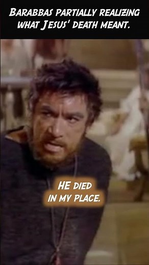 Barabbas begins to understand #god #jesus #bible #salvation #easter #gospel #christian
