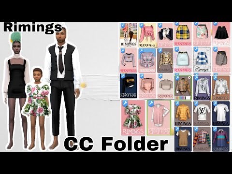 Rimings CC Folder + Download l 200+ Free Items ✨l The Sims 4