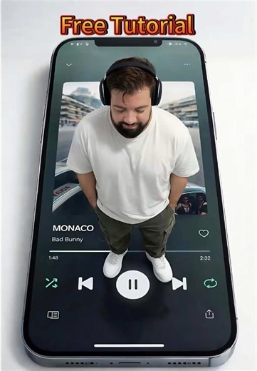 Hyper-realistic Giant iPhone Male Model Effect | Top View Creative Visual Hyper-realistic perspective effect. A young male model stands on the screen of a giant iPhone 18 Pro Max. The phone is huge and fills most of the frame, while the model keeps a natural human size in the center. Super sci-fi and visually striking. hyperrealistic effect, giant iPhone effect, male model visual, top view effect, creative filter, 3D effect, perspective filter #hyperrealisticeffect #giantiphone #creativevisual #