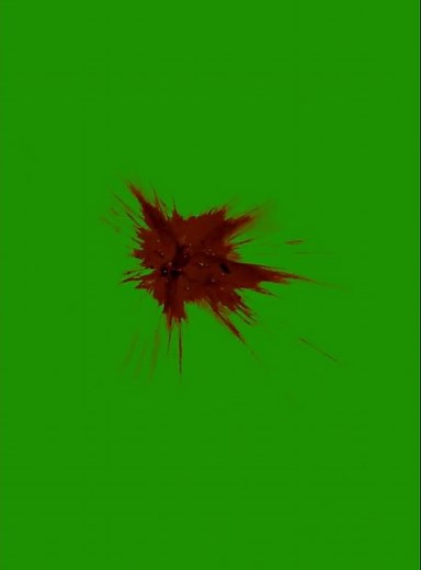 Blood Burst Green Screen