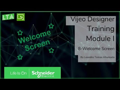 Vijeo Designer Training - M1.8 Welcome Screen