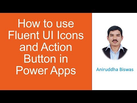 How to use Fluent UI Icons and Action Button in Power Apps