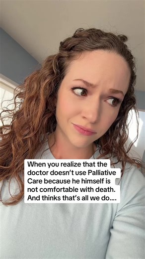 It’s always sad to realize that providers don’t even know what we do in Palliative Care. We do more than just end of life care (but we absolutely take care of patients that are dying!) We can see cancer patients going for cure. Seeing Palliative doesn’t mean “giving up” anything else! You can keep your specialist, aggressive management, AND see Palliative. #sadbuttrue #palliativecare #healthcare #humor #cancer