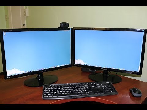 How to hook two Monitors up to one computer