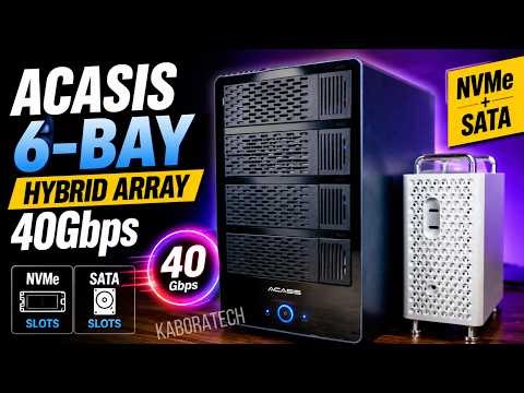 Mac Mini M4 Meets 40Gbps Storage Beast | ACASIS 6-Bay Review