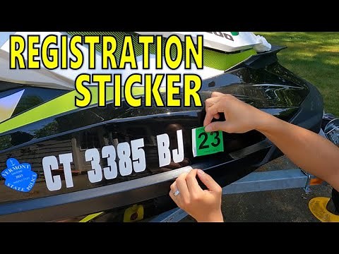 Boat & Jetski Registration Sticker Removal & Install