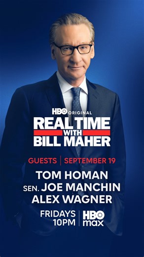 Real Time with Bill Maher on Instagram: "TONIGHT: White House Border Czar #TomHoman, former Sen. @joemanchin and @itsalexwags join @BillMaher on #RealTimeHBO. Watch the conversation continue after the show on #RTOvertime at our YouTube channel (link in profile)."