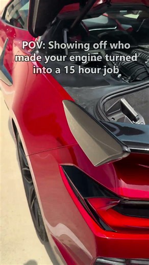 POV You lost an airpod while trying to show people who made your cars engine
