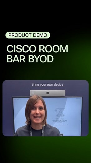 The Cisco Room Bar is an all-in-one video conferencing bar that does it all—from native, laptop-free video collaboration to seamless BYOD experiences via USB passthrough. Recently, Sara took some time at Cisco Live EMEA to show us how it works. Want to learn more? 👉 http://cs.co/6180FayaI | Webex