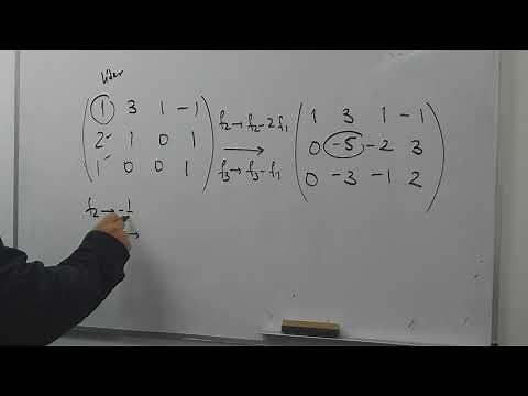 Operaciones elementales por filas, rango de una matriz