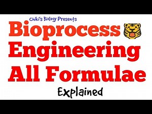 GATE BIOTECHNOLOGY 2026-27 || Bioprocess Engineering All Formulae || Explained....By Chiki's Biology