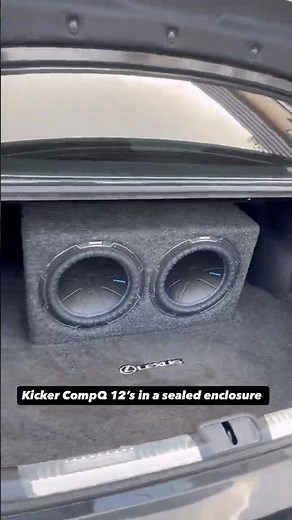 Dual 12" Custom Built Sealed Enclosure For Kicker CompQ Subwoofers