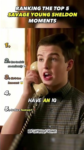 Funny moments in Young Sheldon #youngsheldon #ranking
