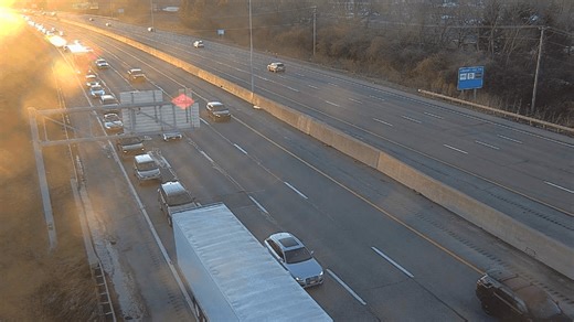 Person taken to hospital following crash on I-270 East at US-33/SR-161