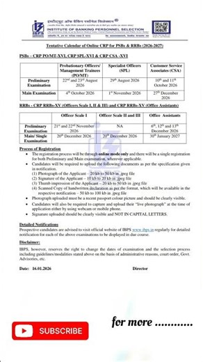 IBPS CALENDAR 2026-27🔥 #ibps #ibpscalendar2026 #ibpscalendar #examdate #po #clerk #ibpsrrb #so #ja