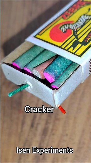 DIY Match Cracker #experiment #firecrackers #fireworks #crackers #lifehack