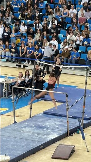 Grace McCallum of Utah gymnastics scores a 9.85 on bars at UCLA - February 19, 2024