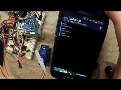 MQTT controlled servo with ESP8266 and AVR/Arduino
