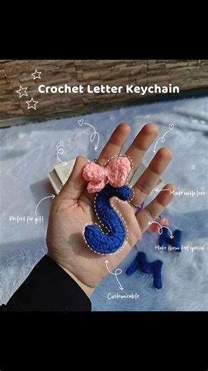 Craft N Crochet on Instagram: "Crochet alphabet bow keychains 🎀 ( Crochet, handmade, keychain, customized, winter, kashmir, india, Srinagar) #reels #viralreels #trendingreelsindia #crochetaddict #crochetkeychain #alphabetkeychain #bowkeychain #fyp #india #crochet #handmade #crochetreels #reelkarofeelkaro #ɴᴇᴡʀᴇᴇʟ #craftandcrochet #explorepage #trendingnow #kashmir #supportlocalbusiness #customizedgift"