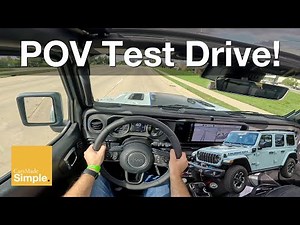 2024 Jeep Wrangler Rubicon 4xe POV Test Drive | Peppy PHEV!