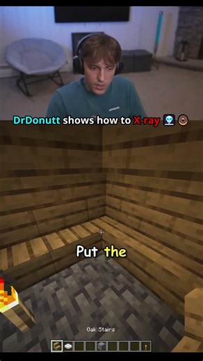 DrDonut shows how to X-ray 🩻🍩 #minecraft #drdonut