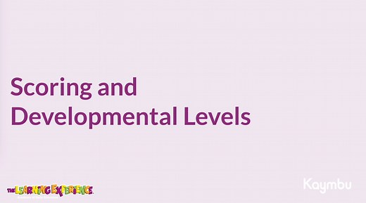 Scoring and Developmental Levels