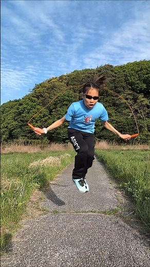 【縄跳び】🍋レモンちゃん（小6）自由に縄跳びやってみた #縄跳び #小学生 #なわとび #なわとびチャレンジ