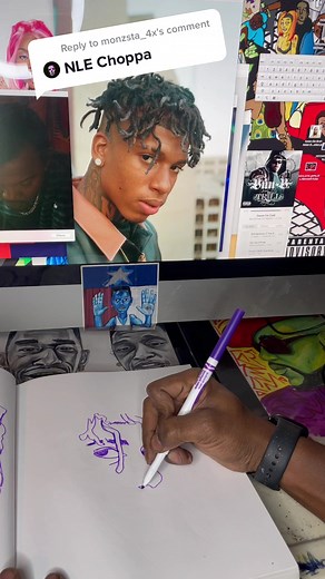 Learn How to Draw NLE Choppa in One Line | Easy Tutorial