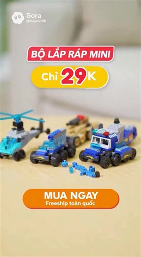 Tháo Lắp Đồ chơi lắp ráp mini