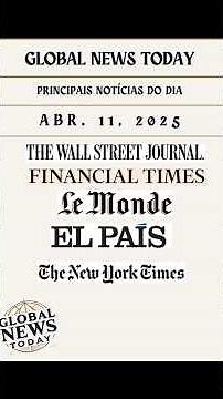 As notícias internacionais de hoje