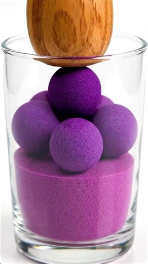 Perfect Kinetic Sand Layers in a Glass 🟣🟡🟢🔵