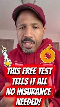 Try this FREE health test from home no insurance needed!