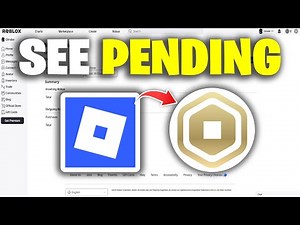 How To See Pending Robux - Step By Step