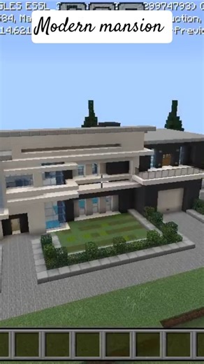 minecraft modern mansion #minecraft
