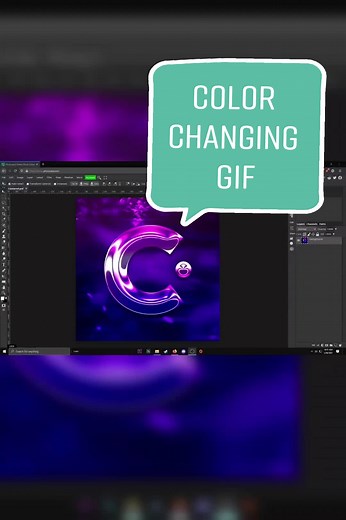 How to make a COLOR CHANGING GIF in Photopea! #photopea #photoshop #gif